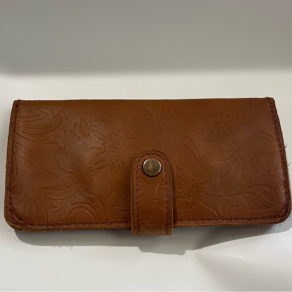 Embossed Leather Wallet